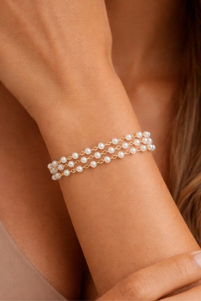 18k Gold Plated Waterproof Stainless Steel Chain Bracelet