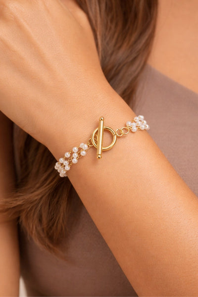 18k Gold Plated Waterproof Stainless Steel Chain Bracelet
