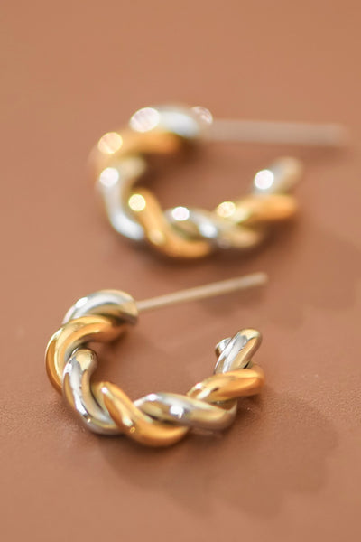 18k Gold Plated Waterproof Stainless Steel Earrings