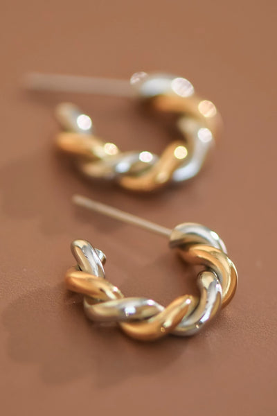 18k Gold Plated Waterproof Stainless Steel Earrings