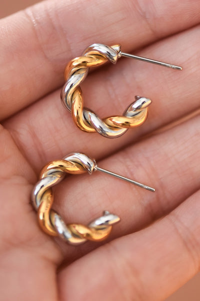18k Gold Plated Waterproof Stainless Steel Earrings
