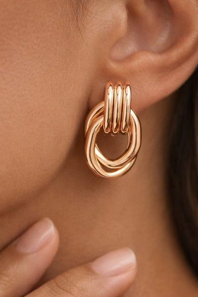 18k Gold Waterproof Stainless Steel Earrings