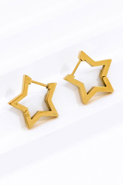 18k Gold Waterproof Stainless Steel Earrings