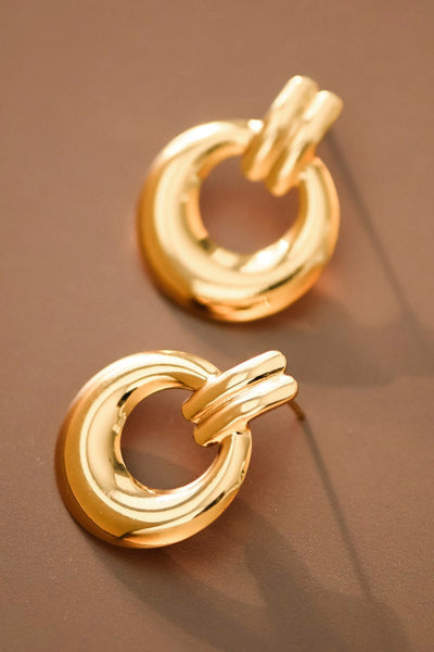 18k Gold Plated Waterproof Stainless Steel Earrings