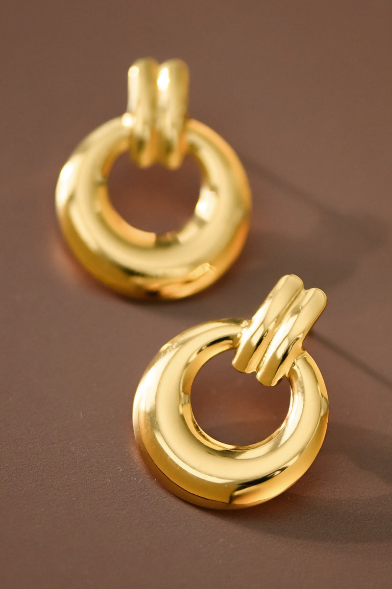 18k Gold Plated Waterproof Stainless Steel Earrings