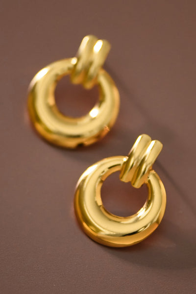 18k Gold Plated Waterproof Stainless Steel Earrings