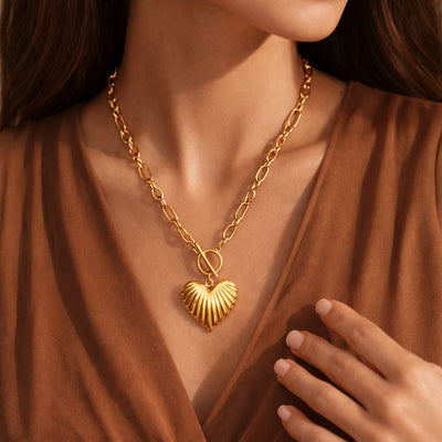 18k Gold Plated Waterproof Stainless Steel Chain Necklace