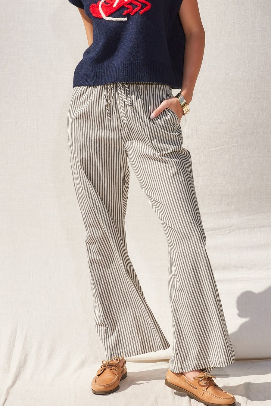 Striped Wide Leg Pants