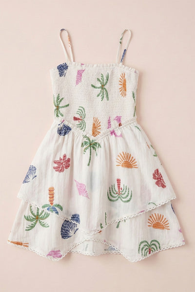 Printed Mini Dress