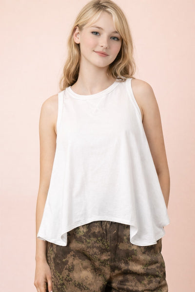 Mineral Washed Swing Knit Top