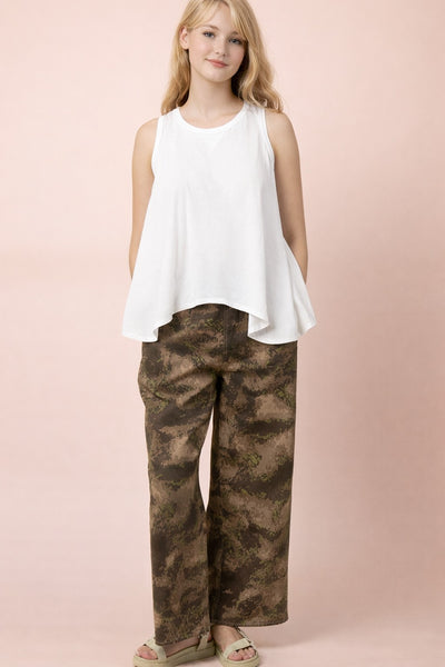 Mineral Washed Swing Knit Top