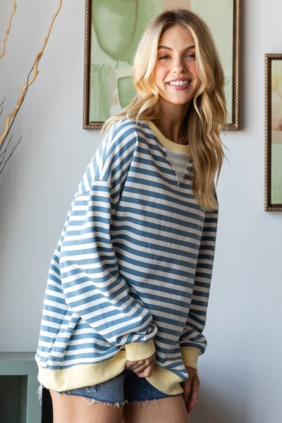 Oversize Striped Top