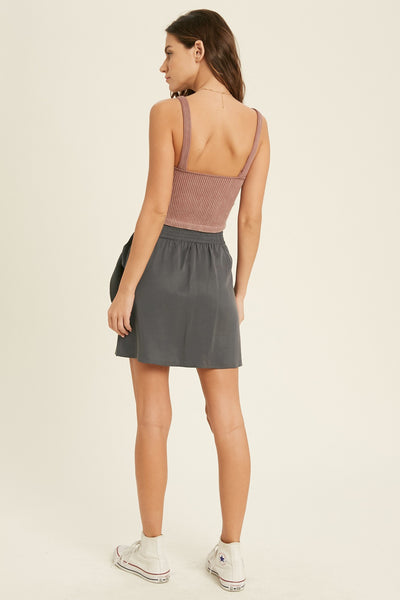 SEAMLESS RIBBED BRALETTE