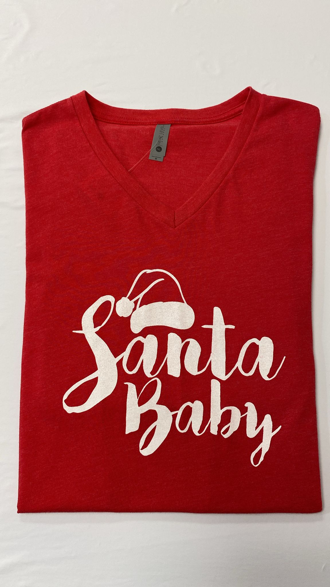 Santa Baby Vneck Tee