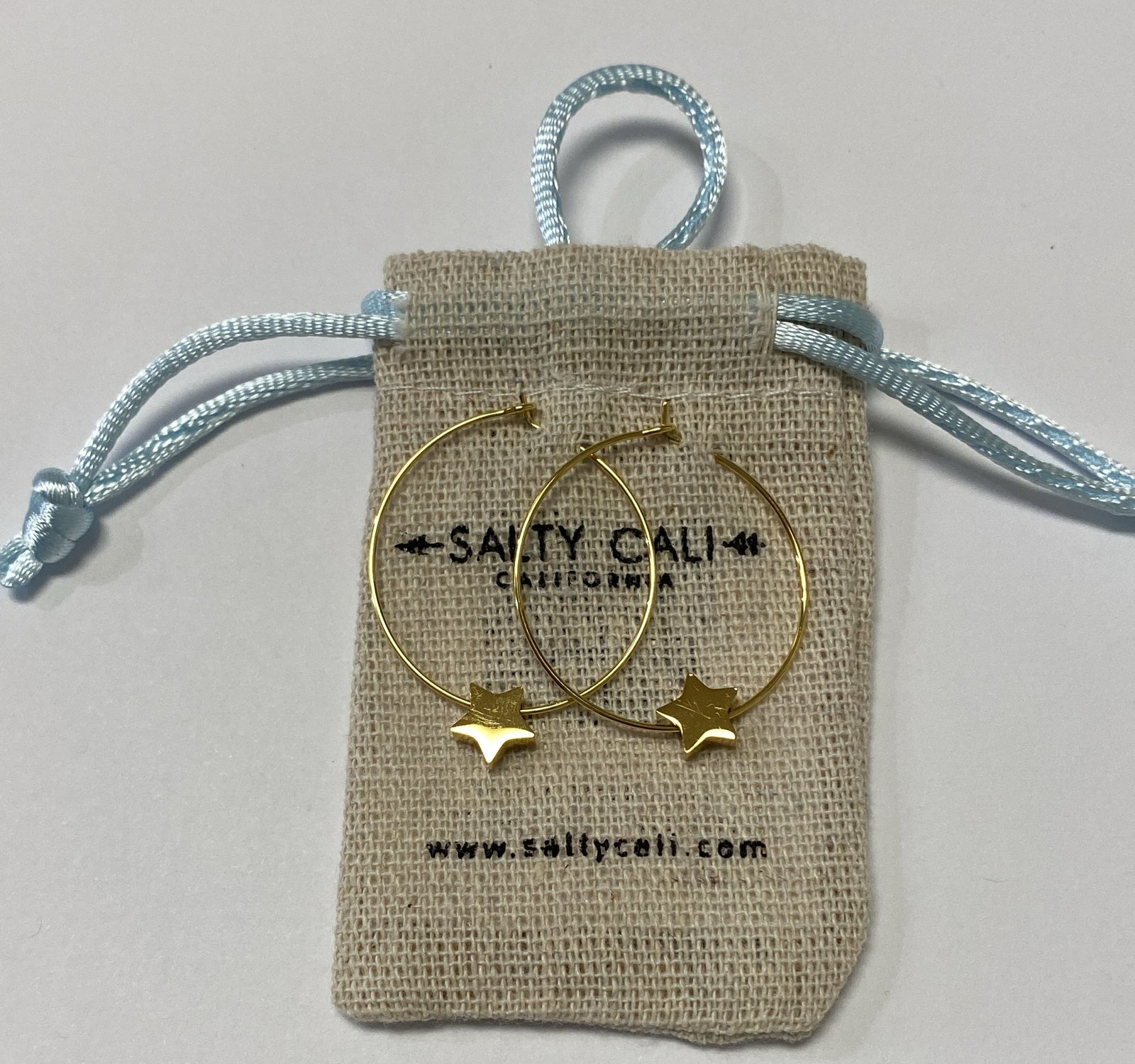 Solid Star Hoops ~ Salty Pendants