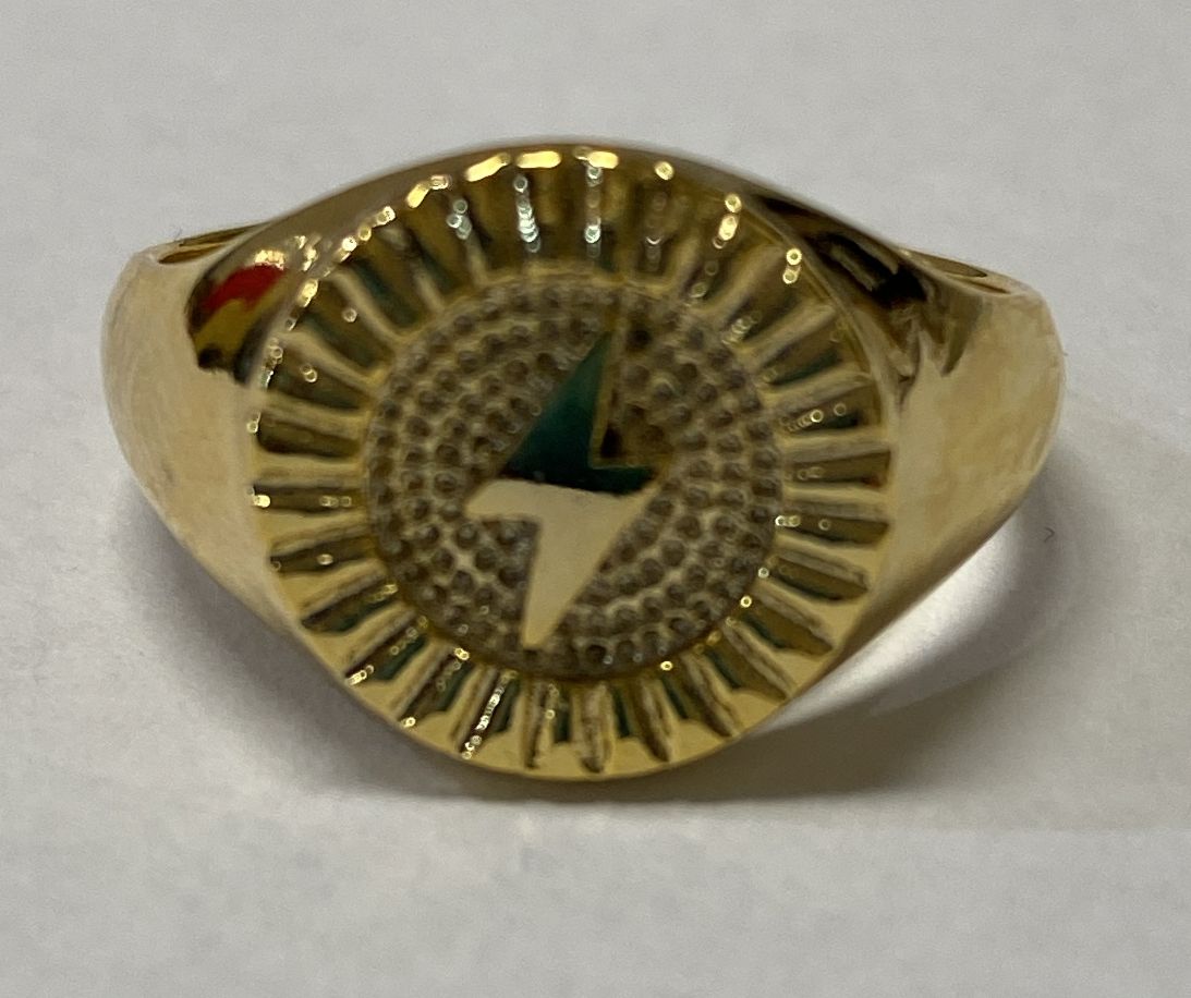 Gold Lightning Bolt Rings