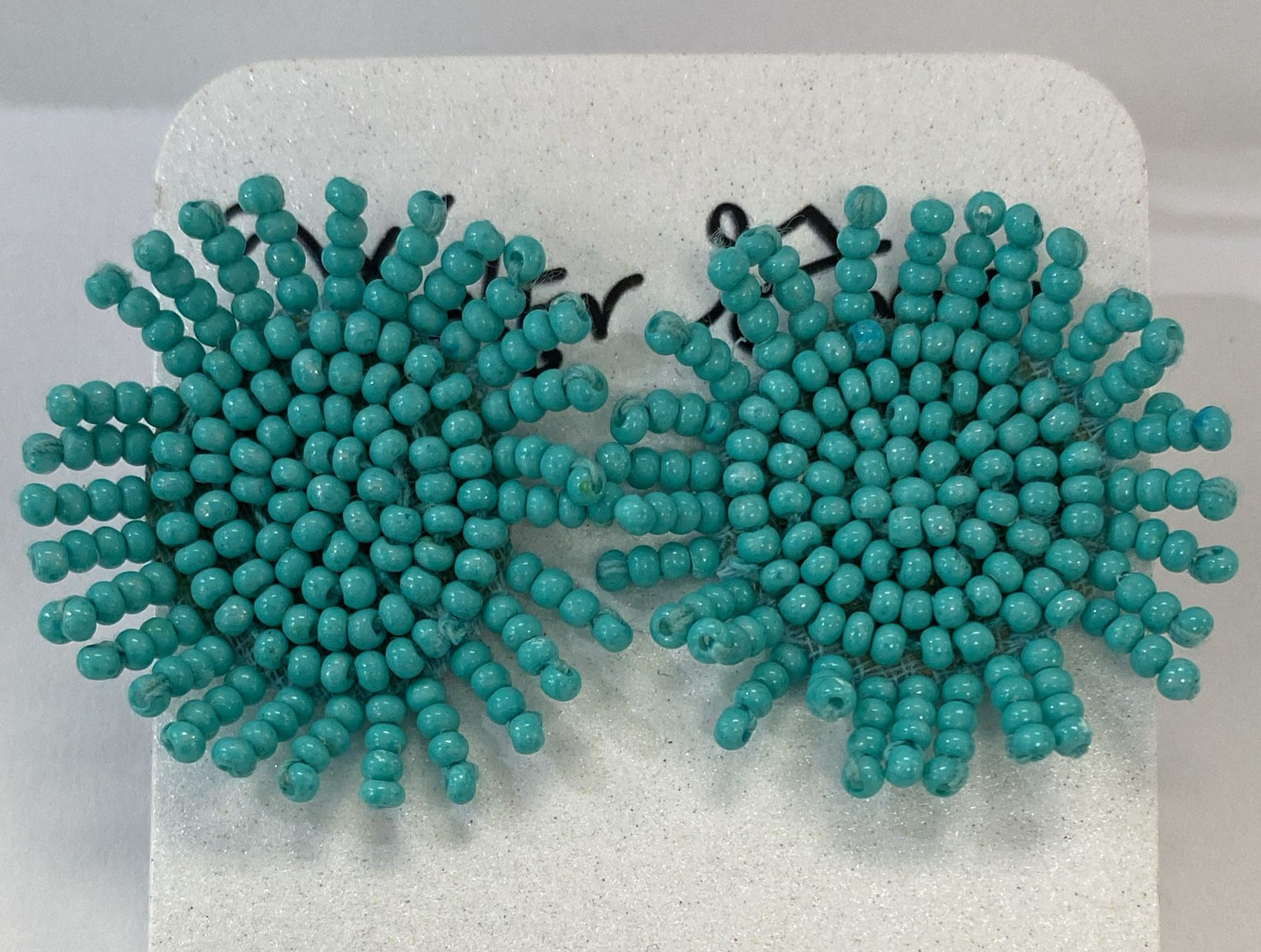 Beaded Burst Post Earrings