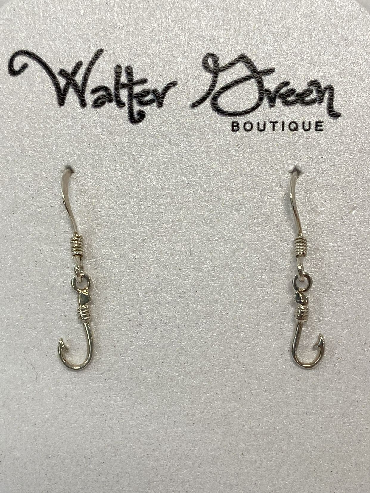 SEALIFE EAR/STERLING/MINI FISH HOOK DANGLE