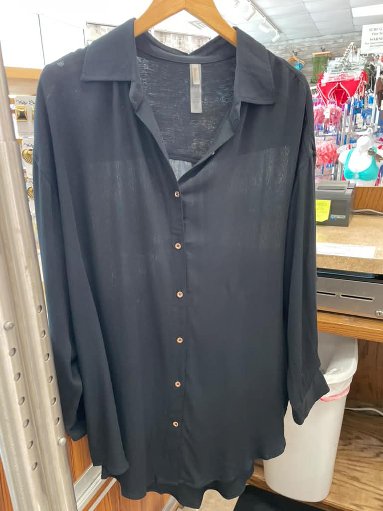 Women's Cover-Ups Featuring a Light Weight Button-Front