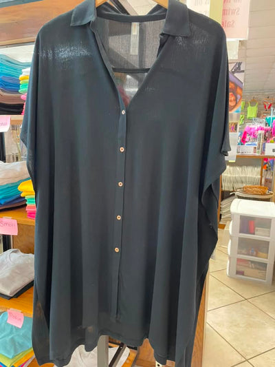 Women's Cover-Ups Featuring a Light Weight Button-Front