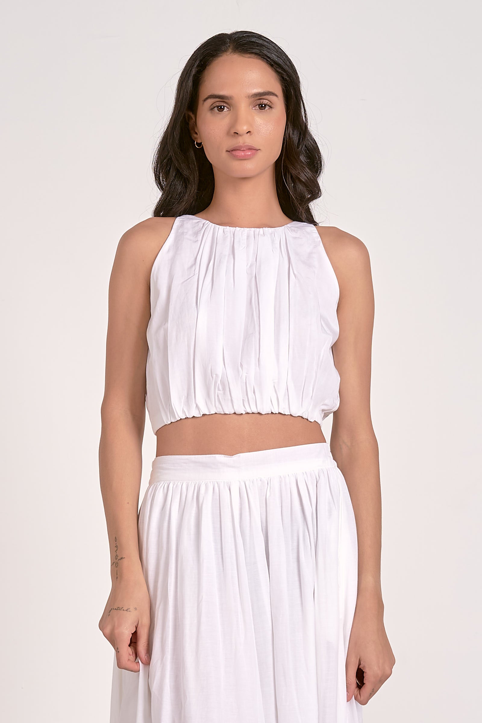 Top Halter Elastic Btn