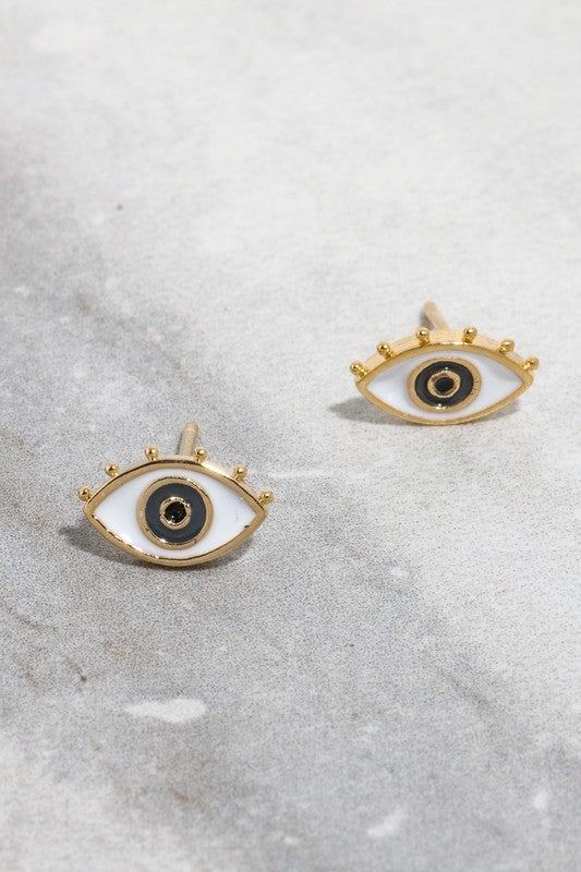 Vibrant Eye Stud Earrings