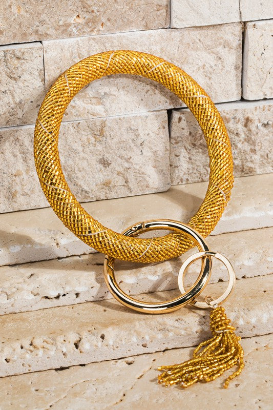 Beaded Key Ring Bracelet