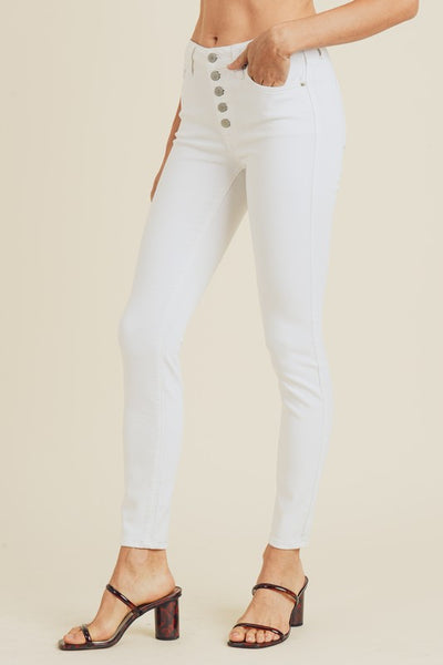 Button Down Skinny Jeans