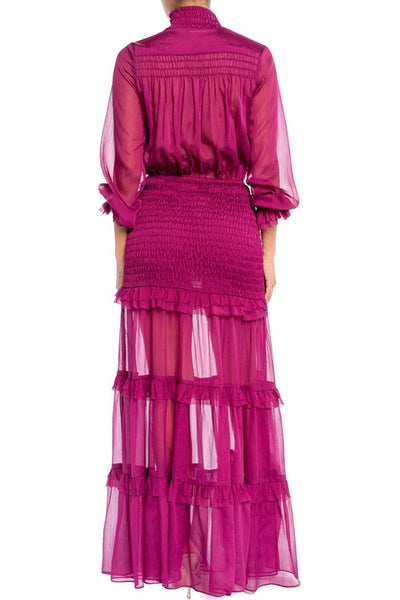 Pinktuck Scrunch Maxi Dress