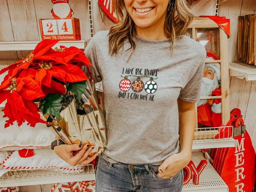 I Like Big Bulbs - Christmas Tee