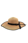 Bow Accent Straw Hat