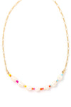 Multi Pearl Beaded Chain Necklace