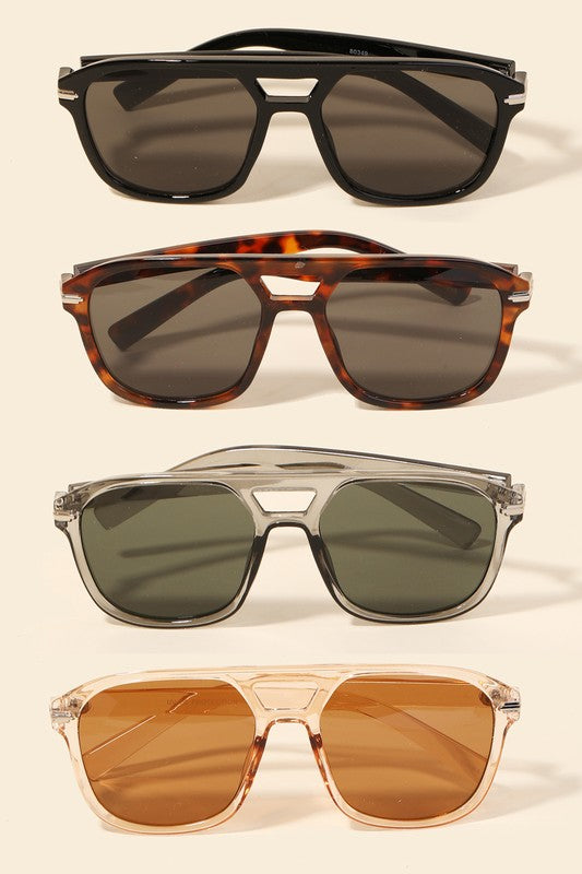 Acetate Frame Sunglasses Set