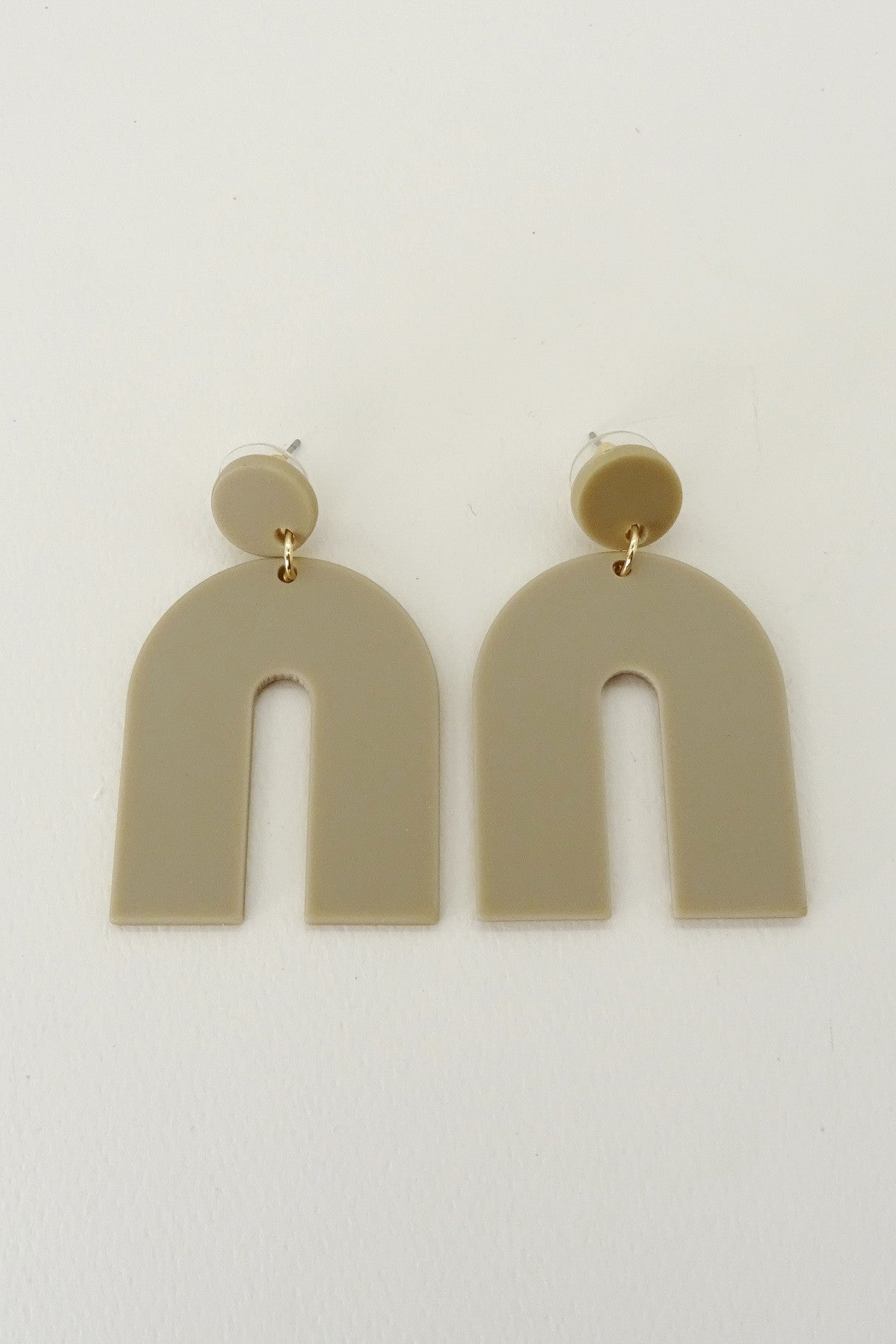 Color Block Rainbow Drop Earrings