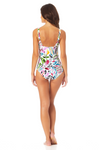 Hidden Underwire Square Neck One Piece Swimsuit by Anne Cole
