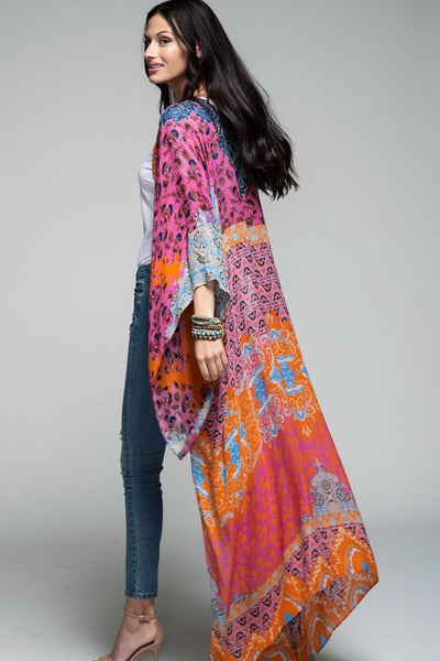 Intricate Demask Kimono