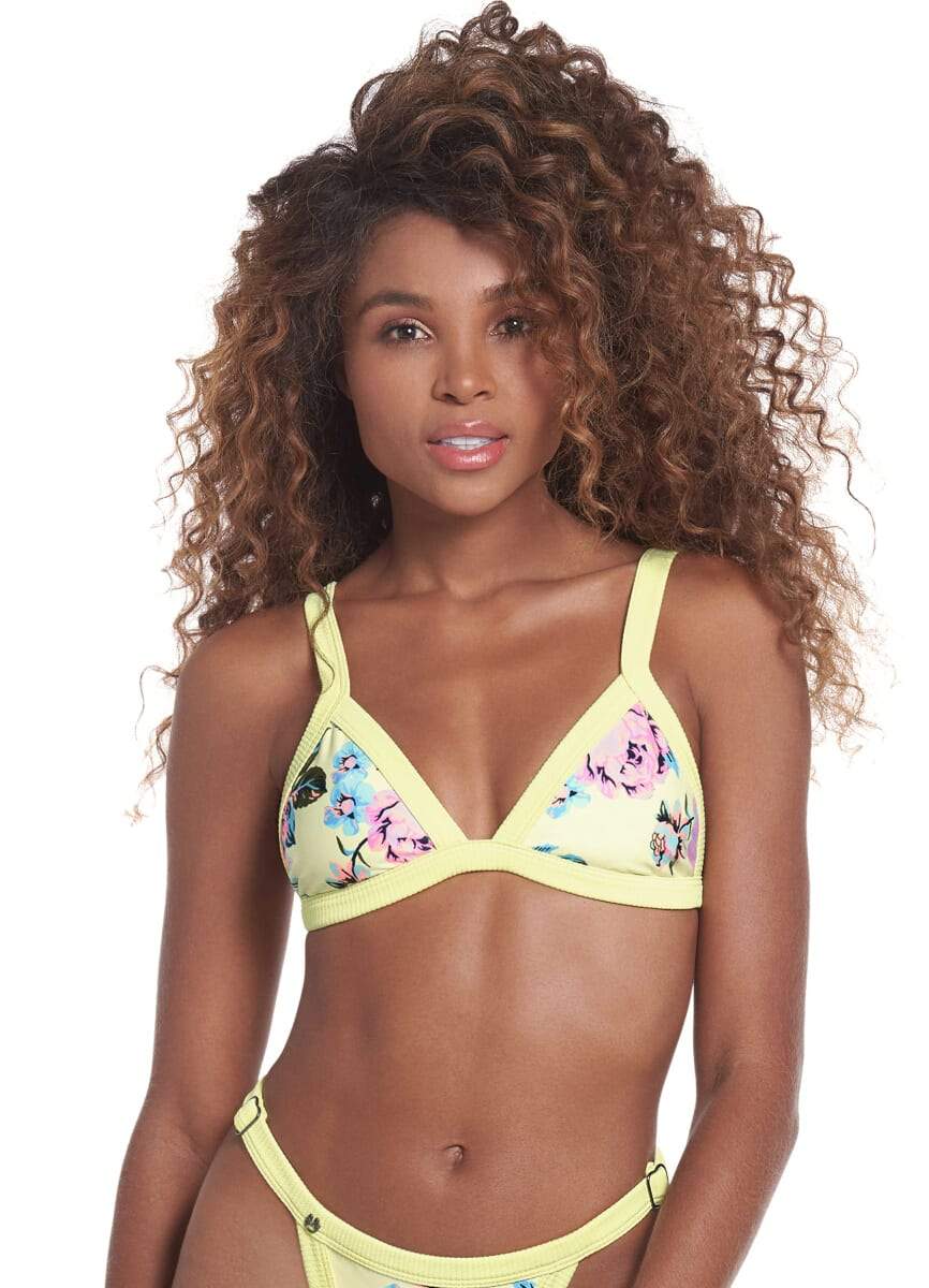 Maaji Daisy Fields Hyacinth Fixed Triangle Bikini Top