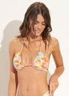 Peace Out Andy Front Tie Halter Bikini Top
