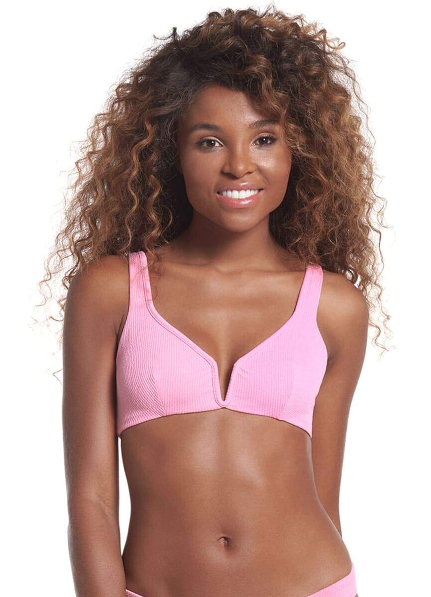 Maaji Rose Lemonade Victory V Wire Bralette Bikini Top