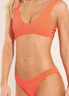 Maaji Orange Poppy Town Sporty Bralette Bikini Top