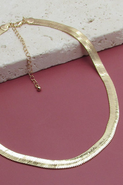 CLASSIC 8mm WIDE SNAKE CHAIN NECKLACE
