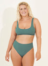 Maaji Eucalyptus Green Donna Sporty Bralette Bikini Top