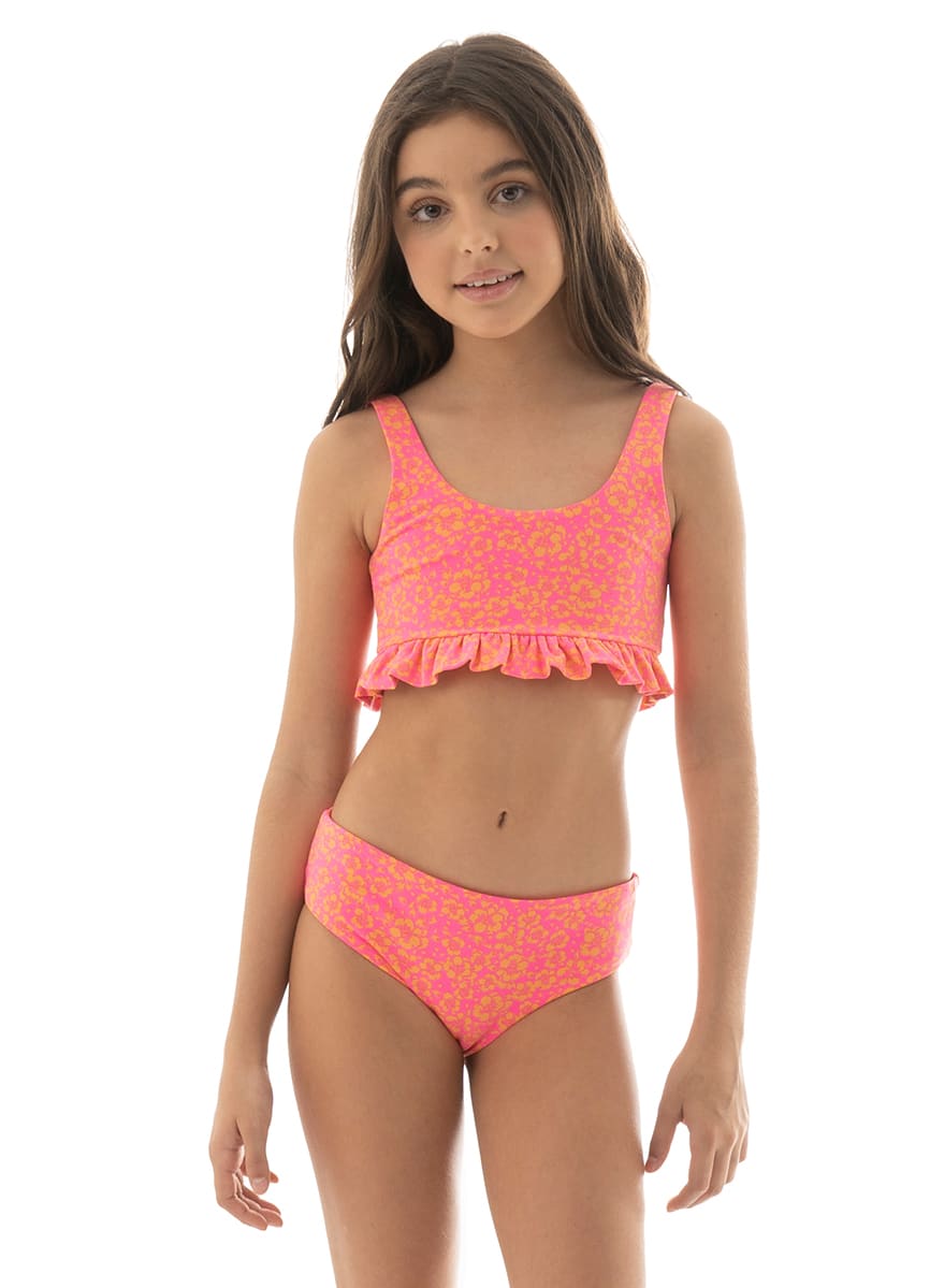 Maaji Aster Papaya Girls Bikini Set