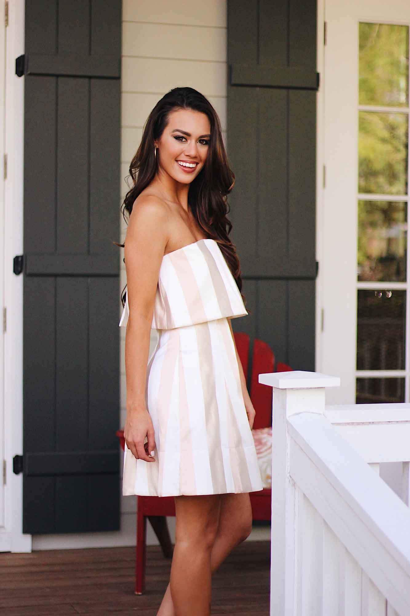Shimmery Stripe Dress