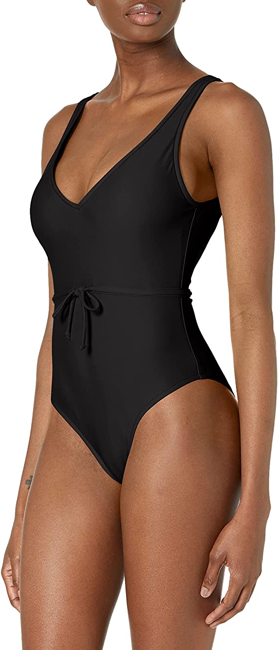 SMOOTHIES PAM BELTED ONE-PIECE SWIMSUIT