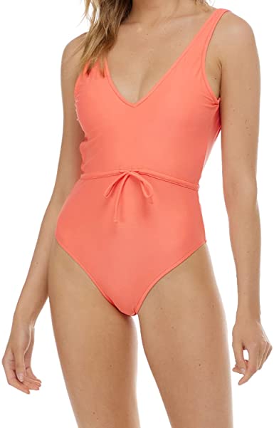 SMOOTHIES PAM BELTED ONE-PIECE SWIMSUIT