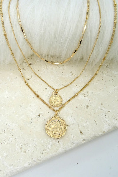 LAYERED COIN NECKLACE