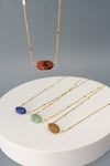 Natural stone necklace