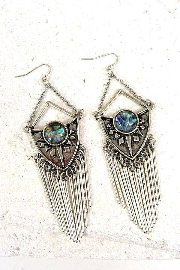 AZTEC STATEMENT BEADED GLAMOUR EAR