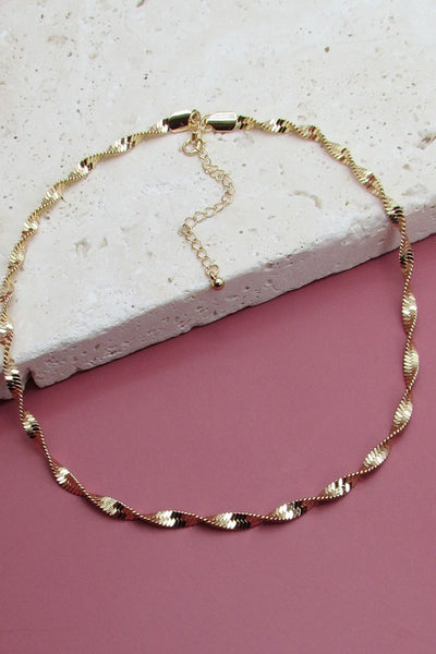 TWISTED SNAKE CHAIN NECKLACE